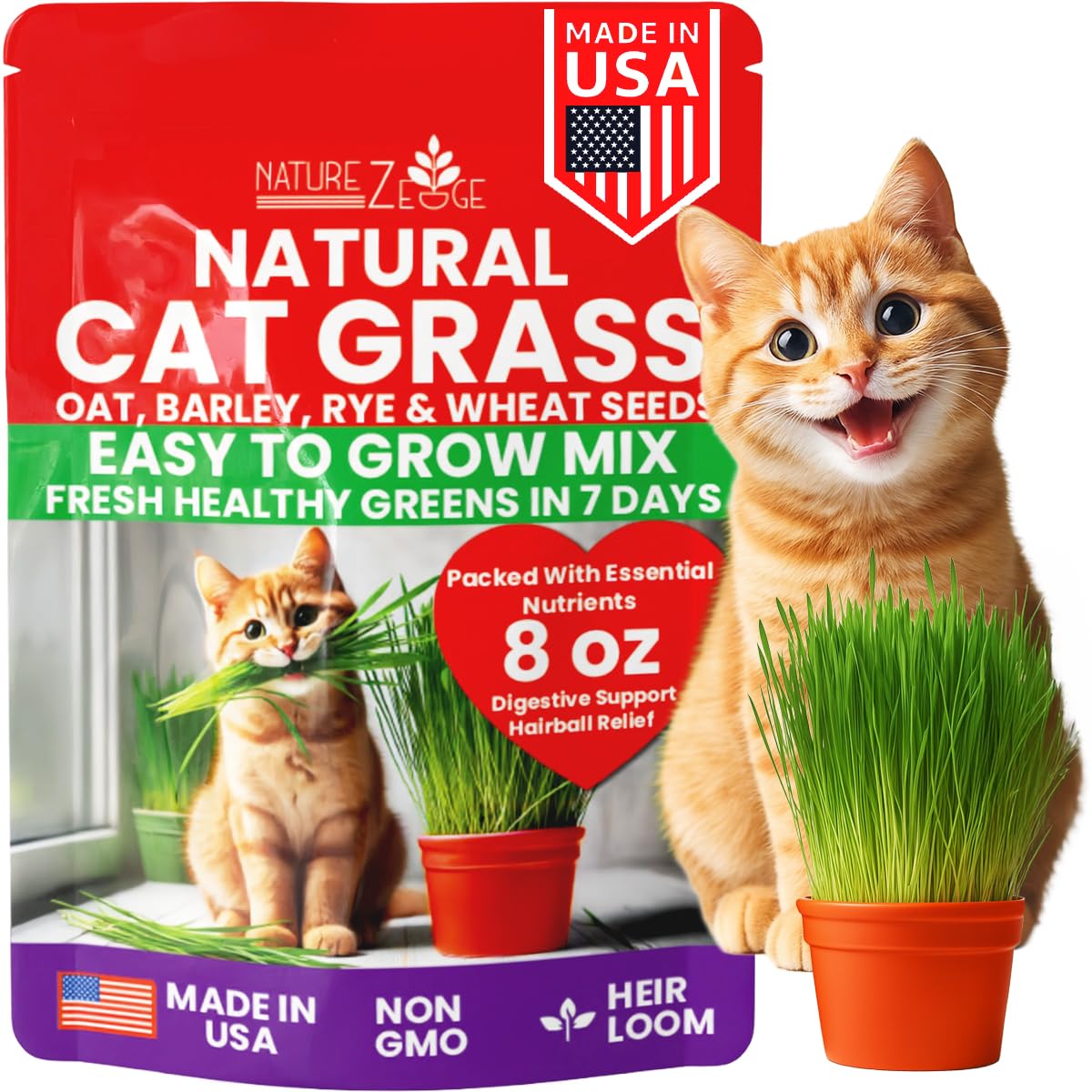 NatureZ Edge Premium Cat Grass Seeds