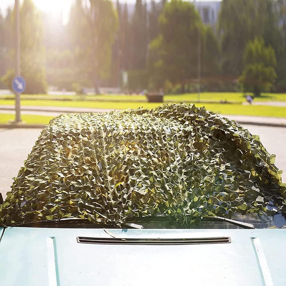 WHFTD Camouflage Netting 5M X 6M, Camo Netting Camouflage Net Military Nets Hunting Army Camo Net for Sunshade Camping Shooting Hunting Blind Hiding Games Building Shelters,4×6m/13.1×19.7ft