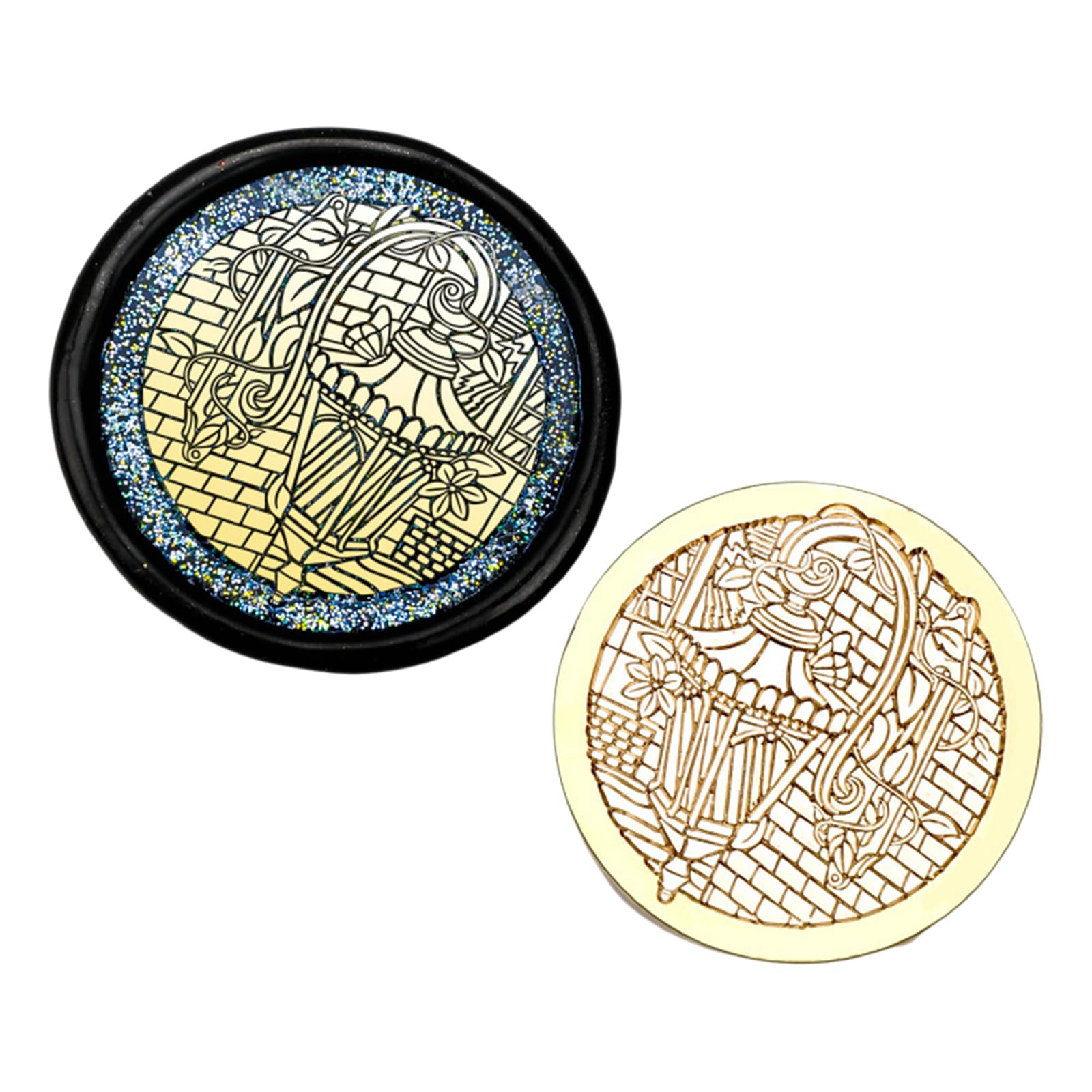 Hsioluted Embossed Stamp Head for Wedding Invitations Christmas Card Envelope Decorations, Embossed Sealing Stamp Brass Sealing