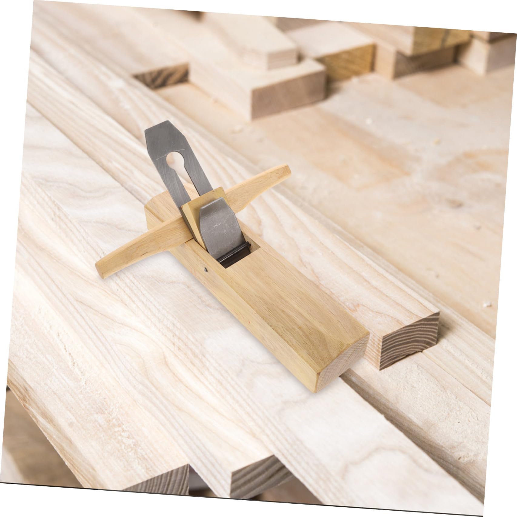 ARTIBETTER Pialla Manuale per Legno Pialletto a Mano per Modellismo Struttura in Legno e Metallo, Design Versatile e Funzionamento a Spinta per Scultura e Finitura Precisa