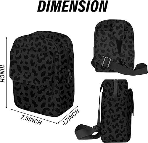 Miniatura 10 de Bonita bolsa pequeña para cámara con fotógrafo, impermeable, compatible con Nikon Sony Lightweigth para mujeres o hombres (estampado de leopardo