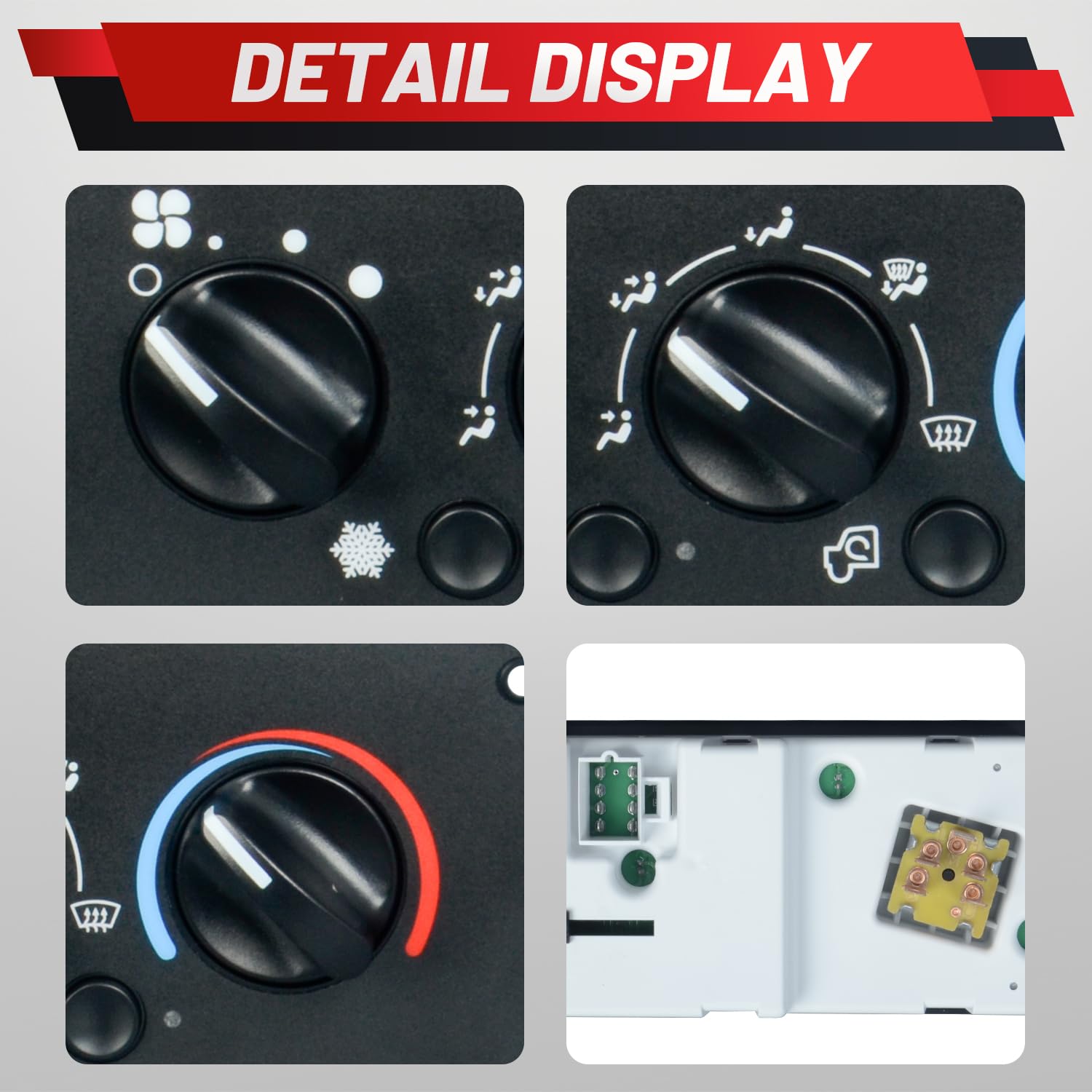 Upgraded AC Heater Climate Control Module Compatible with Kenworth W900 T800 T600A C500 T300 2002-2006 Replaces F21-1032-100