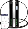 Tunturi Smart Skipping Rope - Skipping Rope - Jumping Fitness - Adjustable Length - Adjustable with Skin-friendly Foam Handles - Suitable for Children and Adults