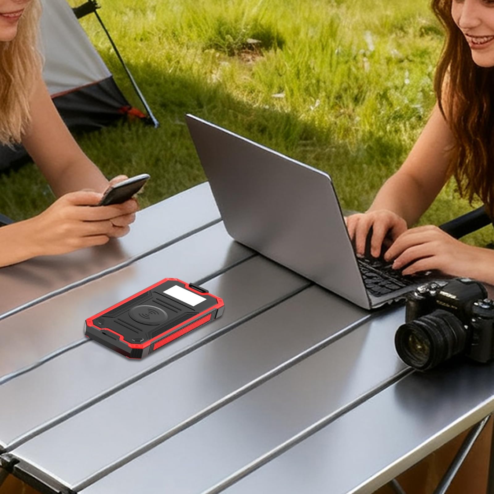 Panneau Solaire Power Bank Port USB Étanche Survie