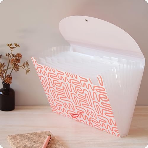 Miniatura 21 de U Brands Carpeta de archivo de polietileno expandible de 13 bolsillos, color negro, 1 unidad