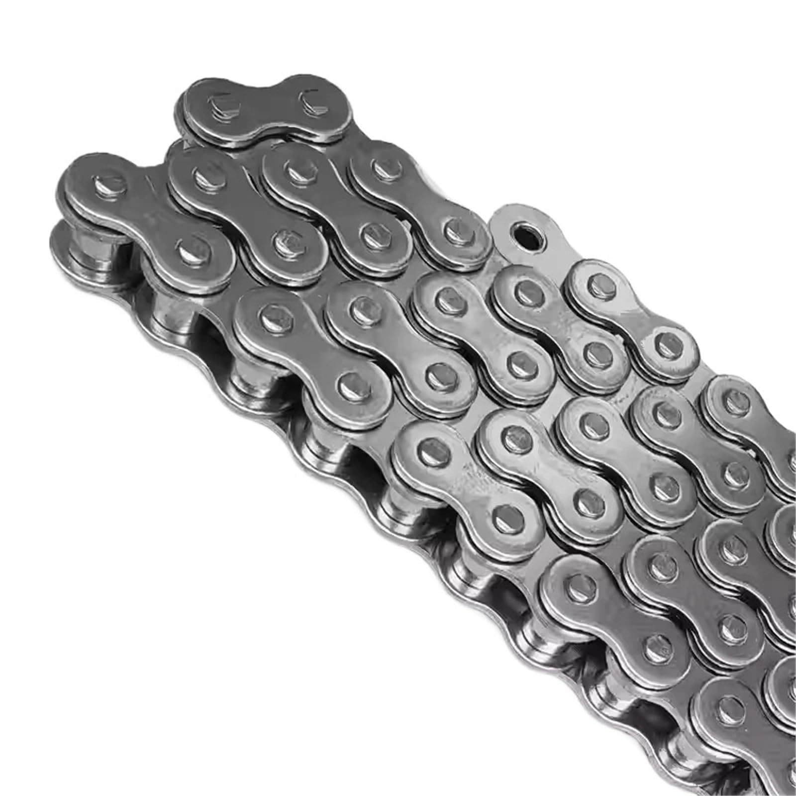 Rollenkette Aus Kohlenstoffstahl 1/1,5/5 Meter 04C-1 06B-1 08B-1 12A-1 201/304 Edelstahl-Kettenübertragung, kurze Teilung, Rollenkette, 6,35 mm–19,05 mm(08B-1-1Meter,304)