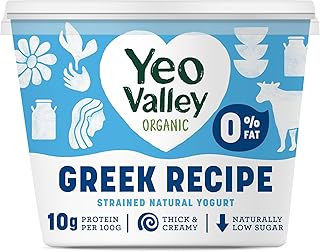 Yeo Valley Organic Super Thick Natural Kerned Yogurt 0% Fat, 450g