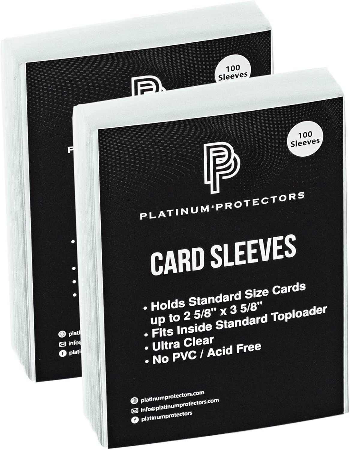 Platinum Protectors Ultra Clear Soft Penny Sleeves for Standard Trading Cards (100 Pack)