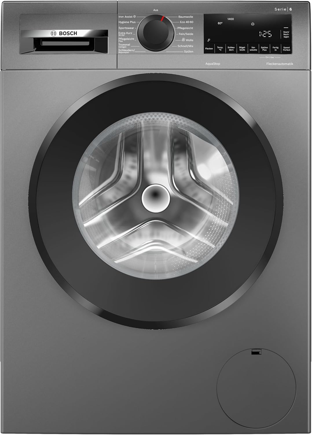 Bosch Series 6 Washing Machine 9 kg 1400 rpm Automatic Stain WGG244ZR10 [Energy Class A]