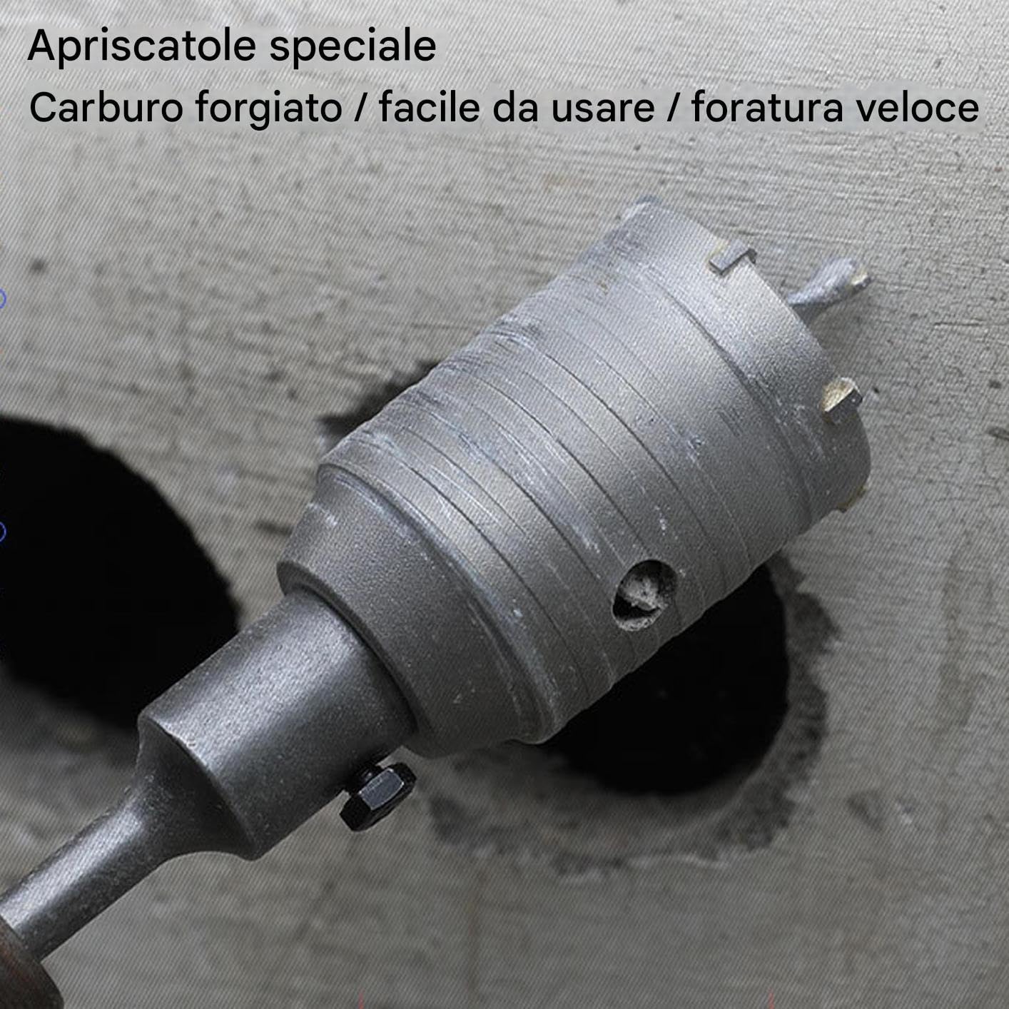 Juego de agujeros de pared | Kit de taladro para hormigón y perforación duradera para fontaneros acondicionadores y mantenimiento del hogar