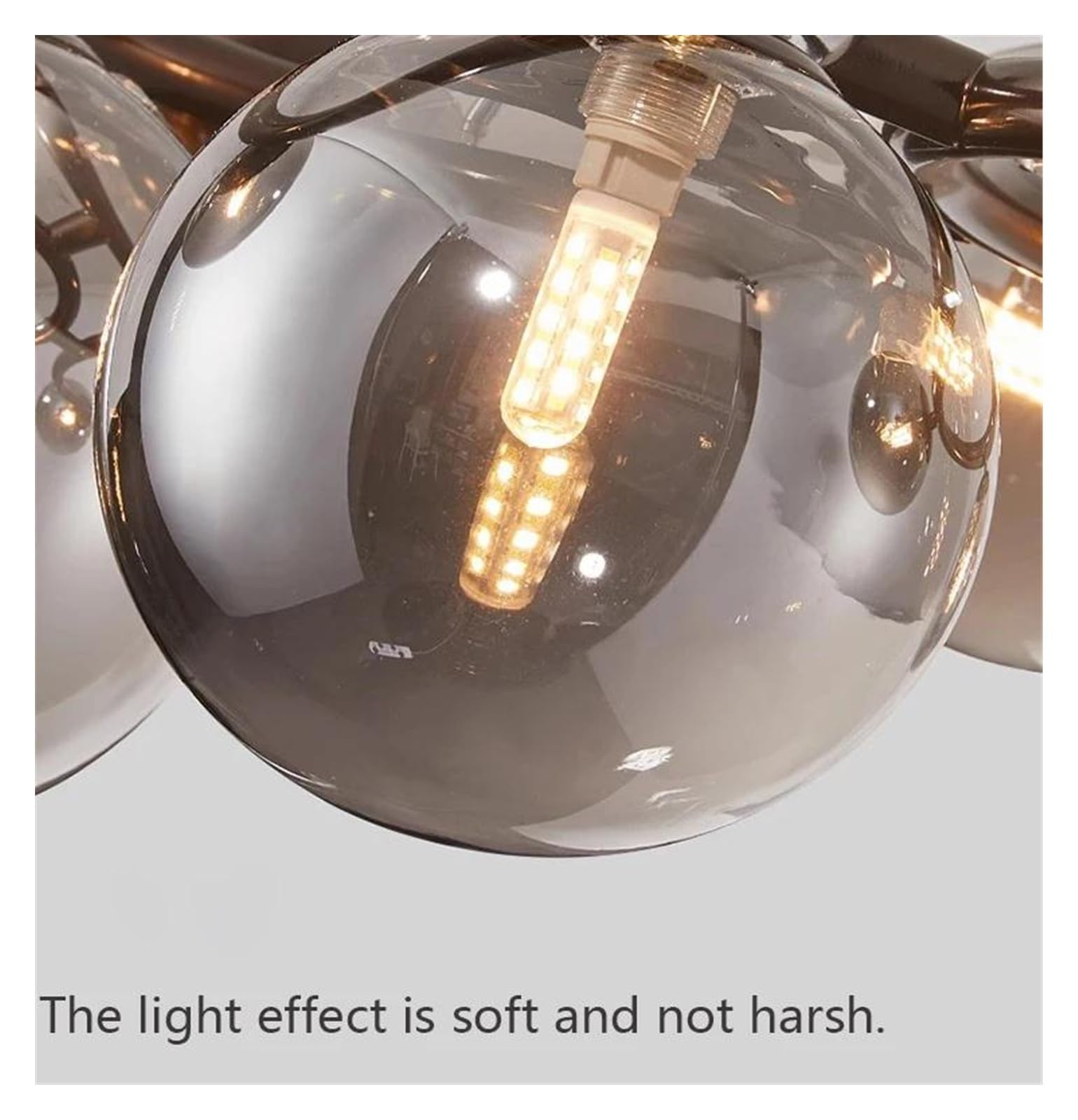 Genérico Lámpara colgante LED de estilo europeo con lámparas cristal for sala estar y estudio(C D78CM 7head)
