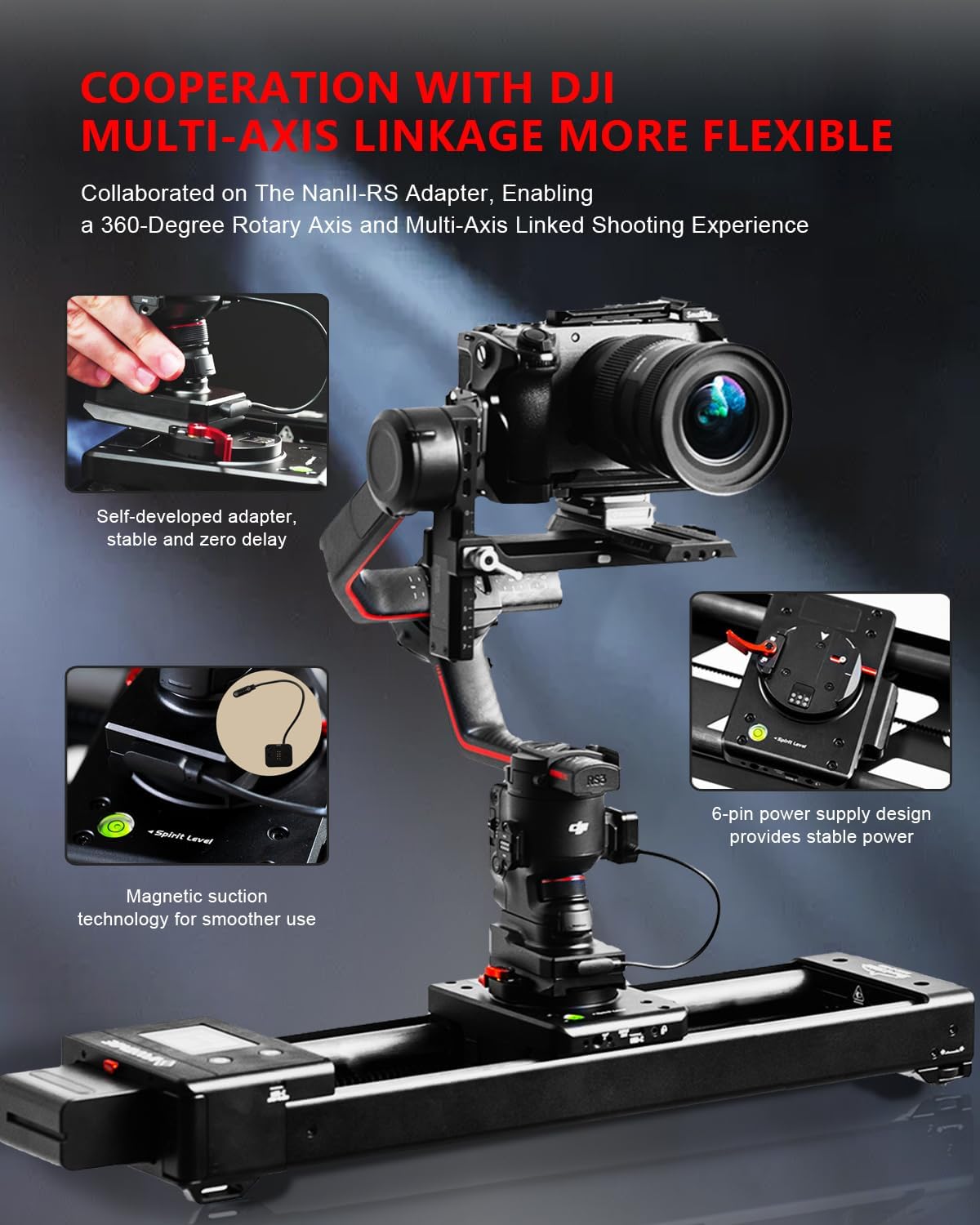 IFOOTAGE Shark Slider Nano II-660 Motorischer Kameraslider Perfekt