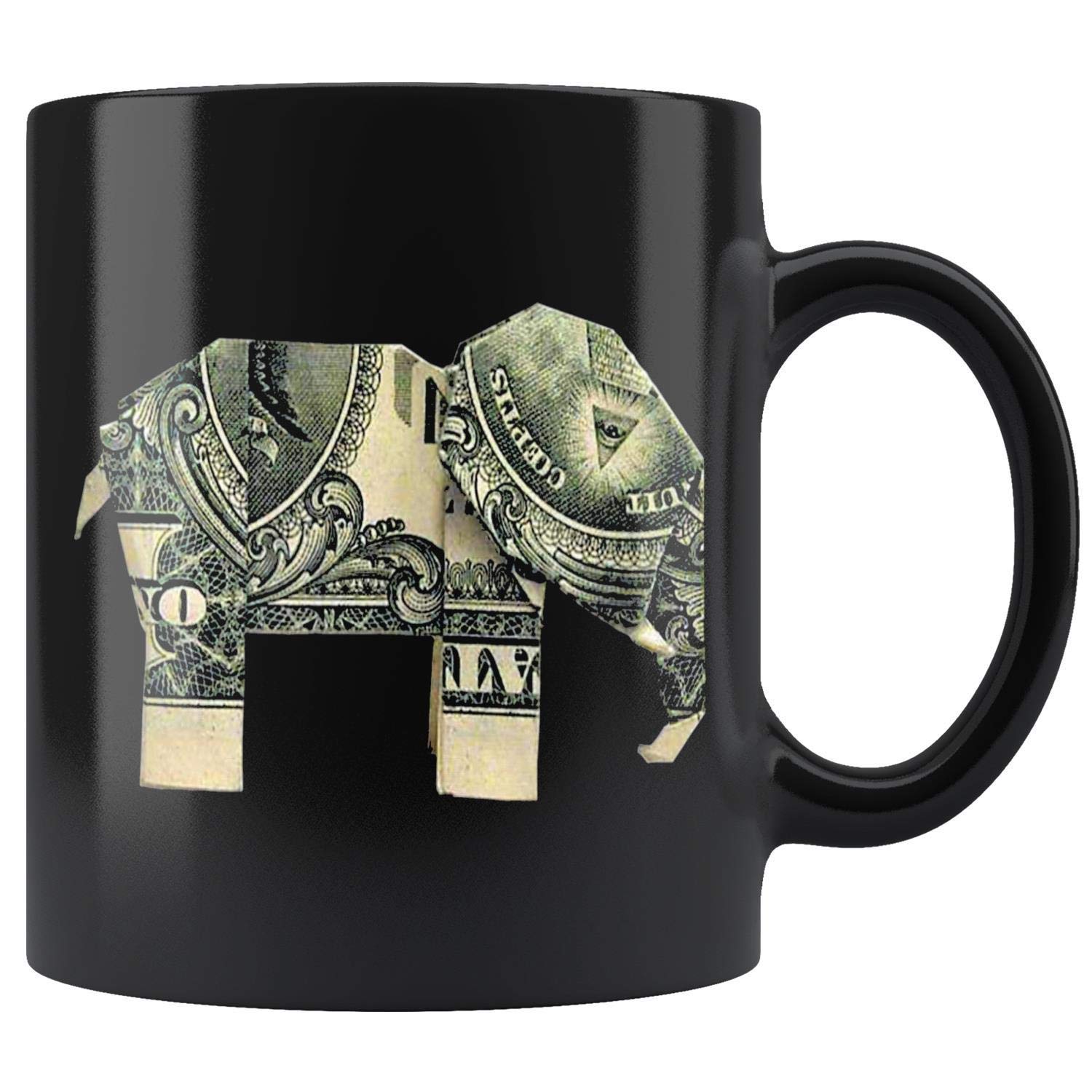 Dollar Bill Origami Elephant EMBROIDERY & ORIGAMI