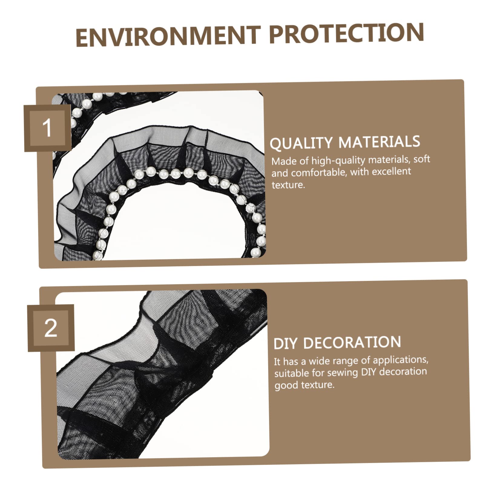 1pieza Trim De Encaje De Perlas De Doble Para Materiales Para Vestidos De Novia y Decoración De Eventos Yardas