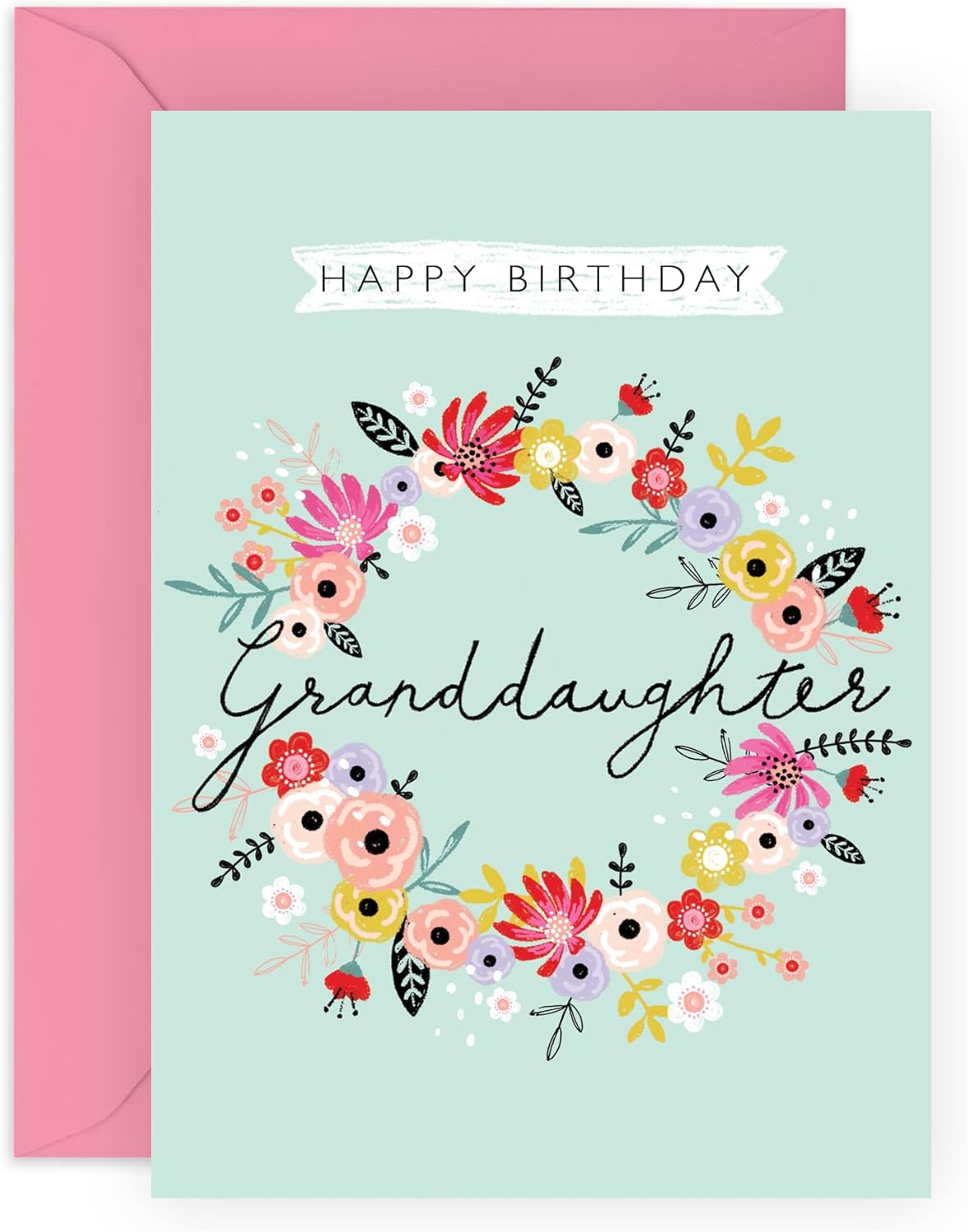 CENTRAL 23 Granddaughter Birthday Card Pretty Birthday