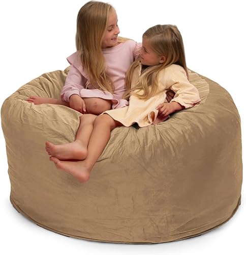 Miniatura 62 de ULTIMATE SACK 3000 Silla Puf de 3 Pies, Funda de Gamuza Negra – Tumbona de Espuma de Gran Tamaño, Asiento de Suelo, Sofá Pequeño o Sofá Cama para