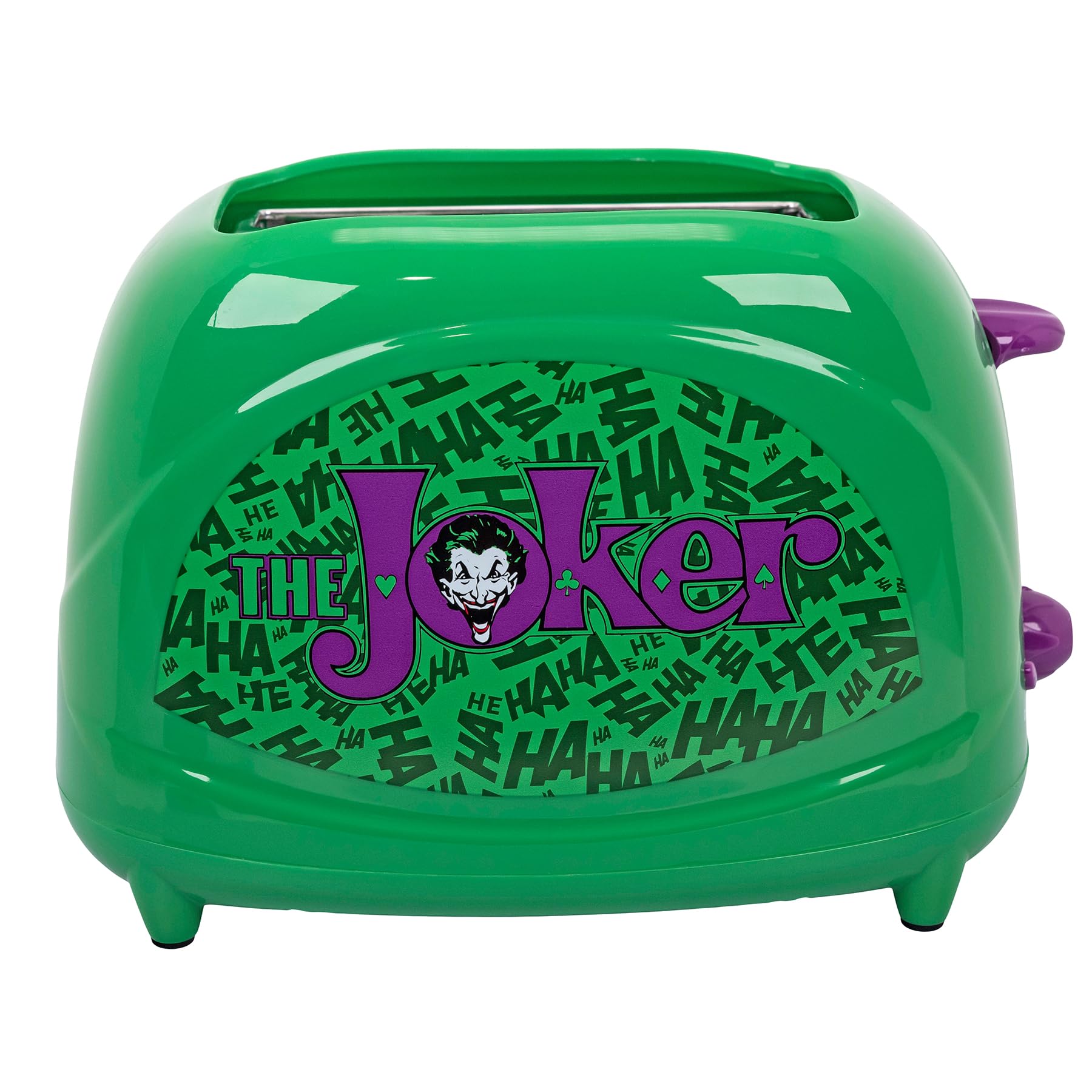 Uncanny BrandsDC Comics The Joker Two-Slice Toaster – Toasts The Joker's Face on Your Toast – Fun Kitchen Appliance –Compact and Easy to Use