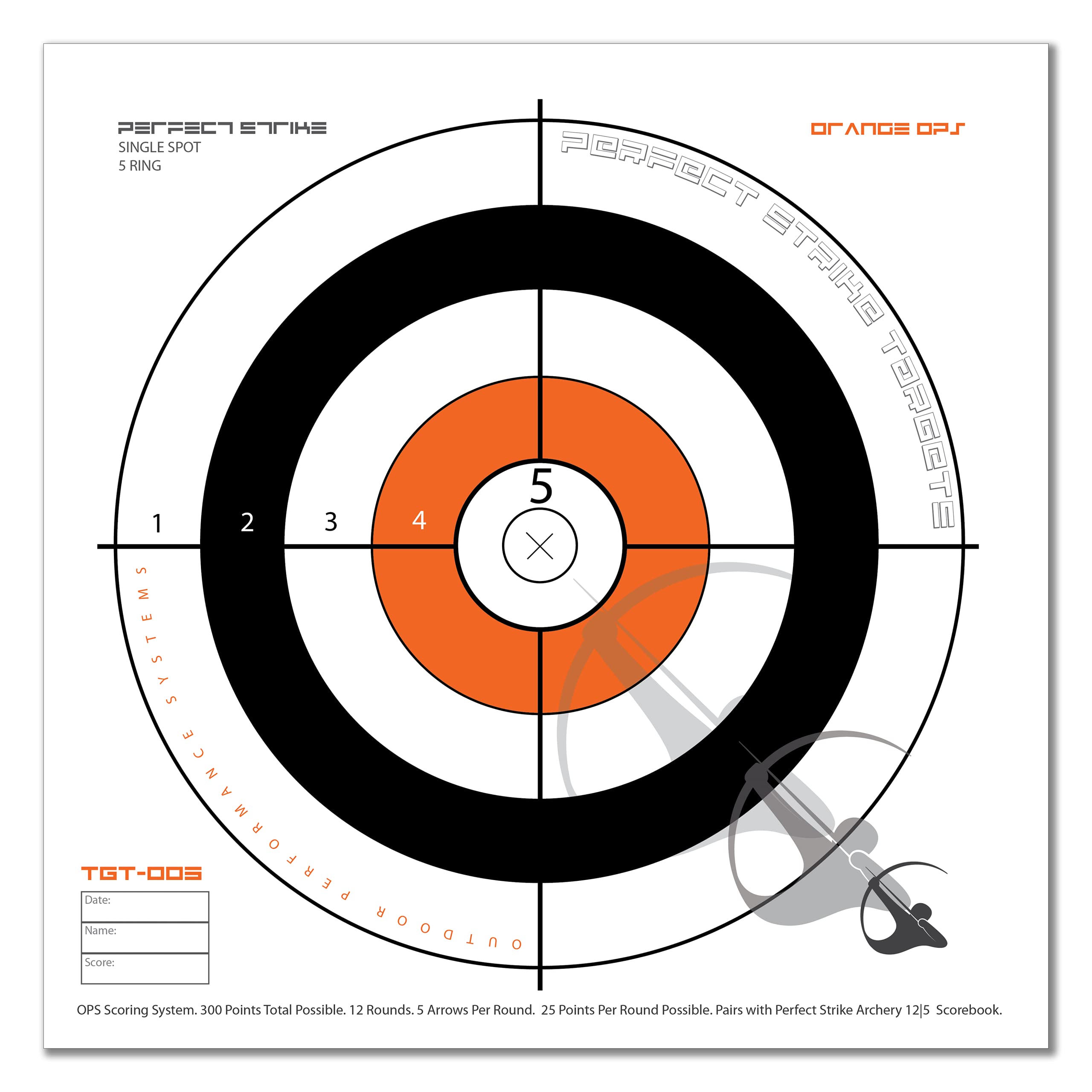 Heavy Paper Targets for Archery and Marksmanship. Great for practice indoors, at the range or in the back yard. 12