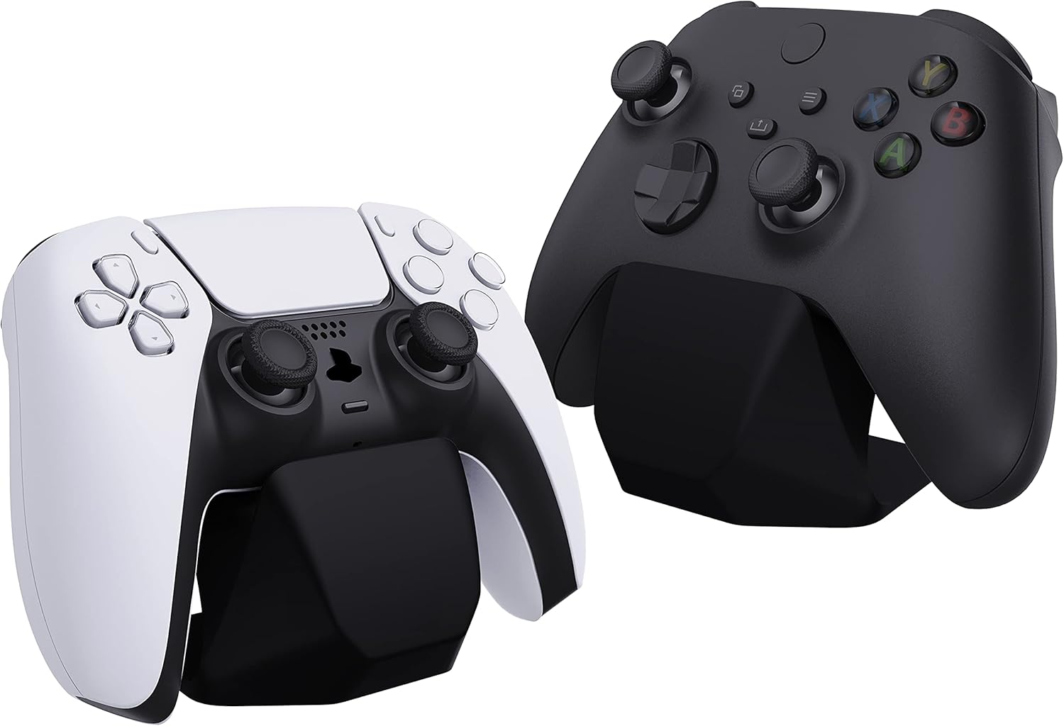 PlayVital Universal Controller Stand for Nintendo Switch 2 Pro & Switch Pro, Gamepad Stand for ps5 & ps4 Controller, Display Stand Holder forXbox Series X/S Controller – Solid Black - Image 8