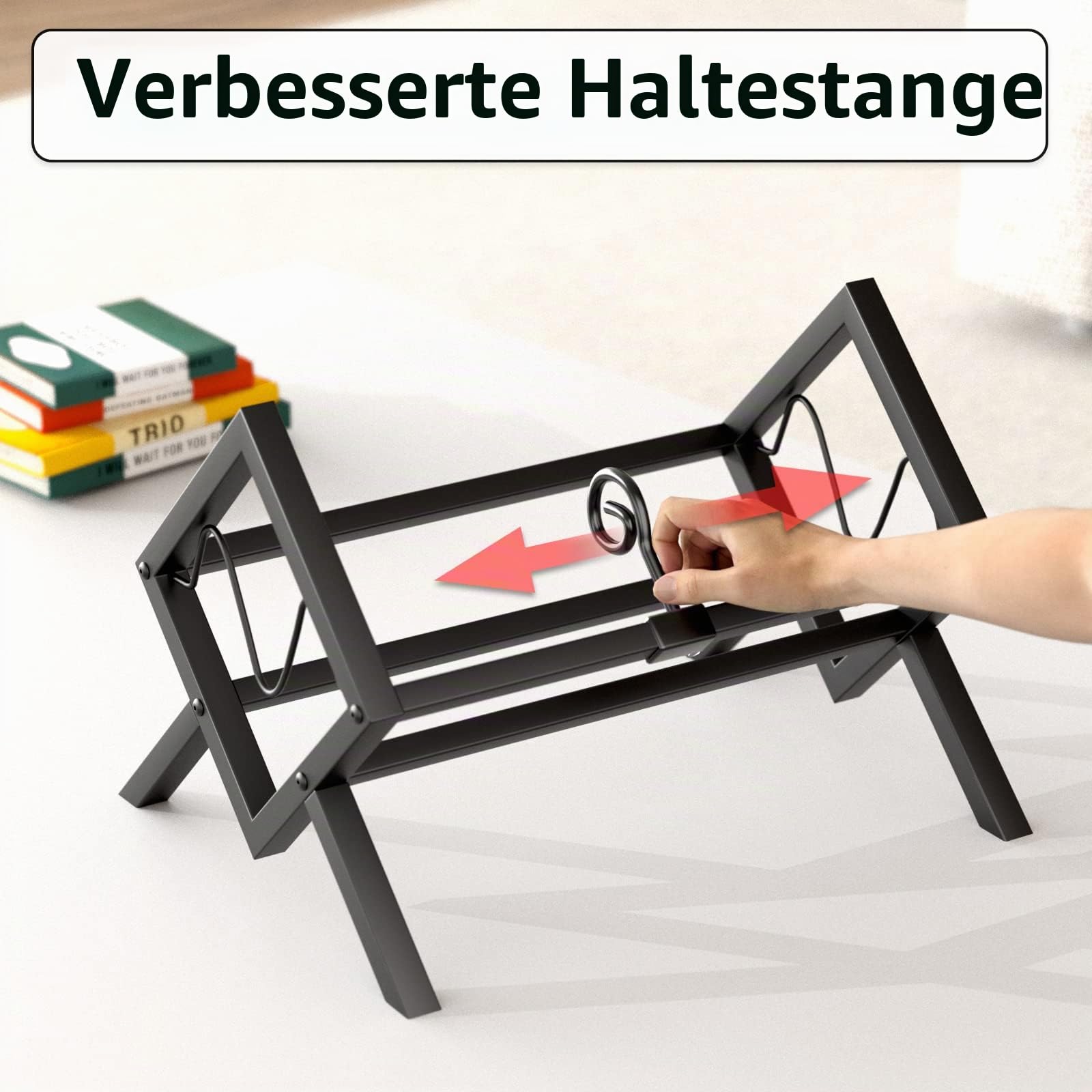 EKNITEY Schallplatten Aufbewahrung für 80–100 LPs Verhindert Verzug CD Regal für Zuhause, Büro Auch für Magazine Stabil Einfach Montage (Schwarz)