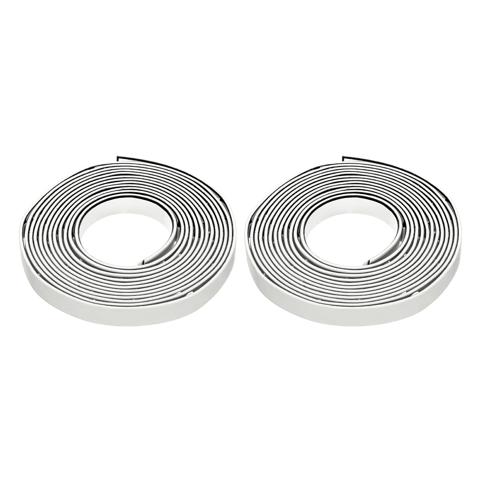 Nexarelle 2PCS Smoke Fire Seal Strip, 9.8 Feet Expandable Door Seal Tape Self Adhesive Graphite Rubber Composite Material for Fire Rated Windows Steel Doors, 12mm/0.47" Wx 2mm/0.08" T, White