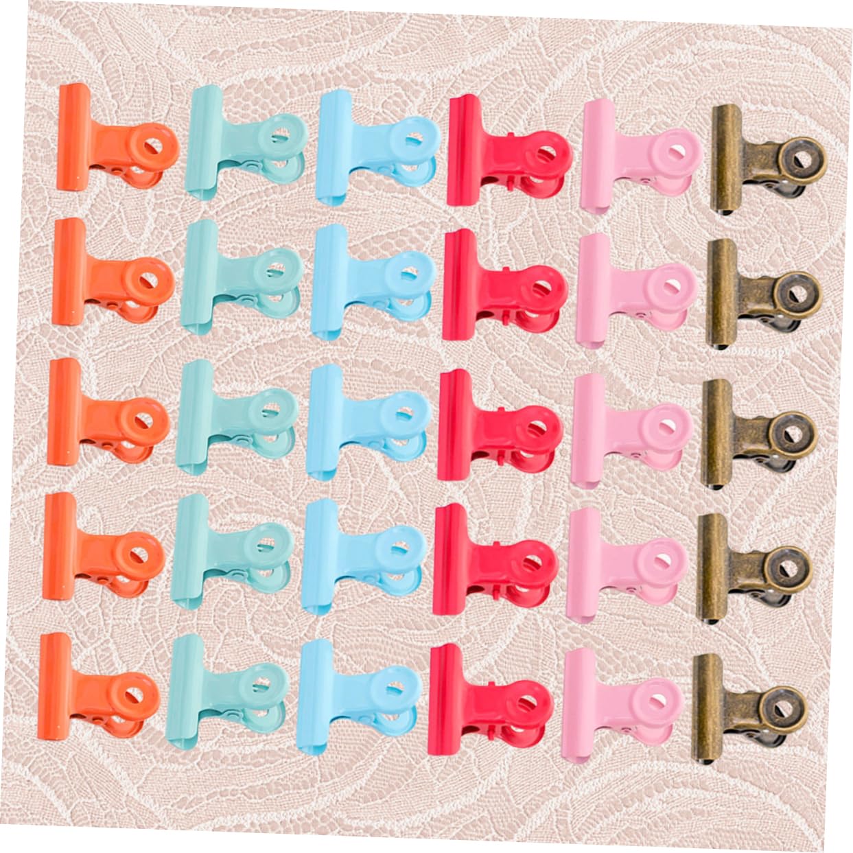 Operitacx 120 Pz Mini Clip Raccoglitore Di Appunti Graffetta Per Foto Di Carta Clip Da Borsa in Acciaio Inossidabile Clip Pieghevoli Raccoglitori Di Libri Fermaglio Decorativo Alunno Metallo
