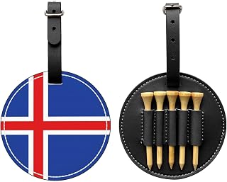 Flag of Iceland Fashionable Printed Golf tee Storage Bag - Lightweight Design for Quick tee Storage