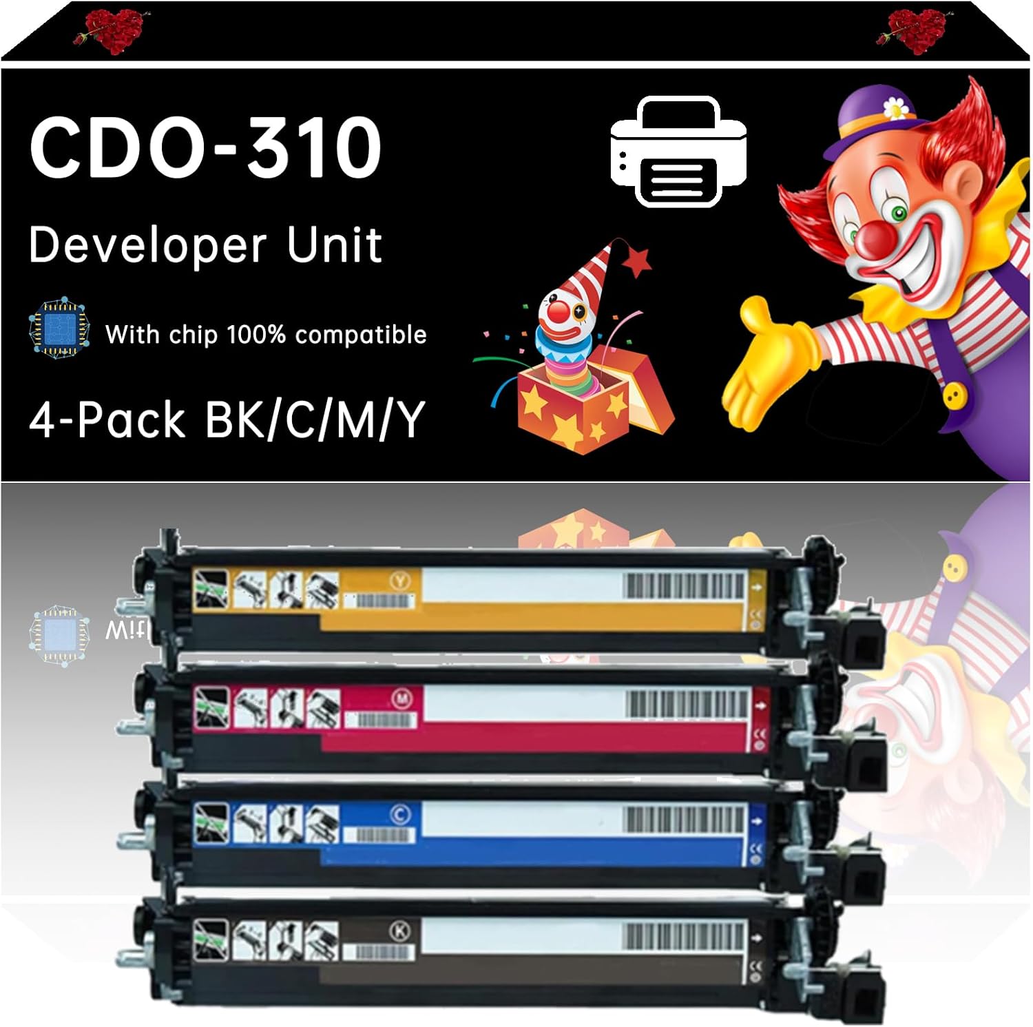 CDO-310 Developer Unit Compatible with Pantum CM7107DN CP2507DN Printers, Enhanced Durability, Ideal for High-Volume Printing (1 Pack Black)