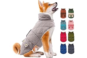 KYEESE Warmest Dog Coat with Leash Hole for Large Dogs