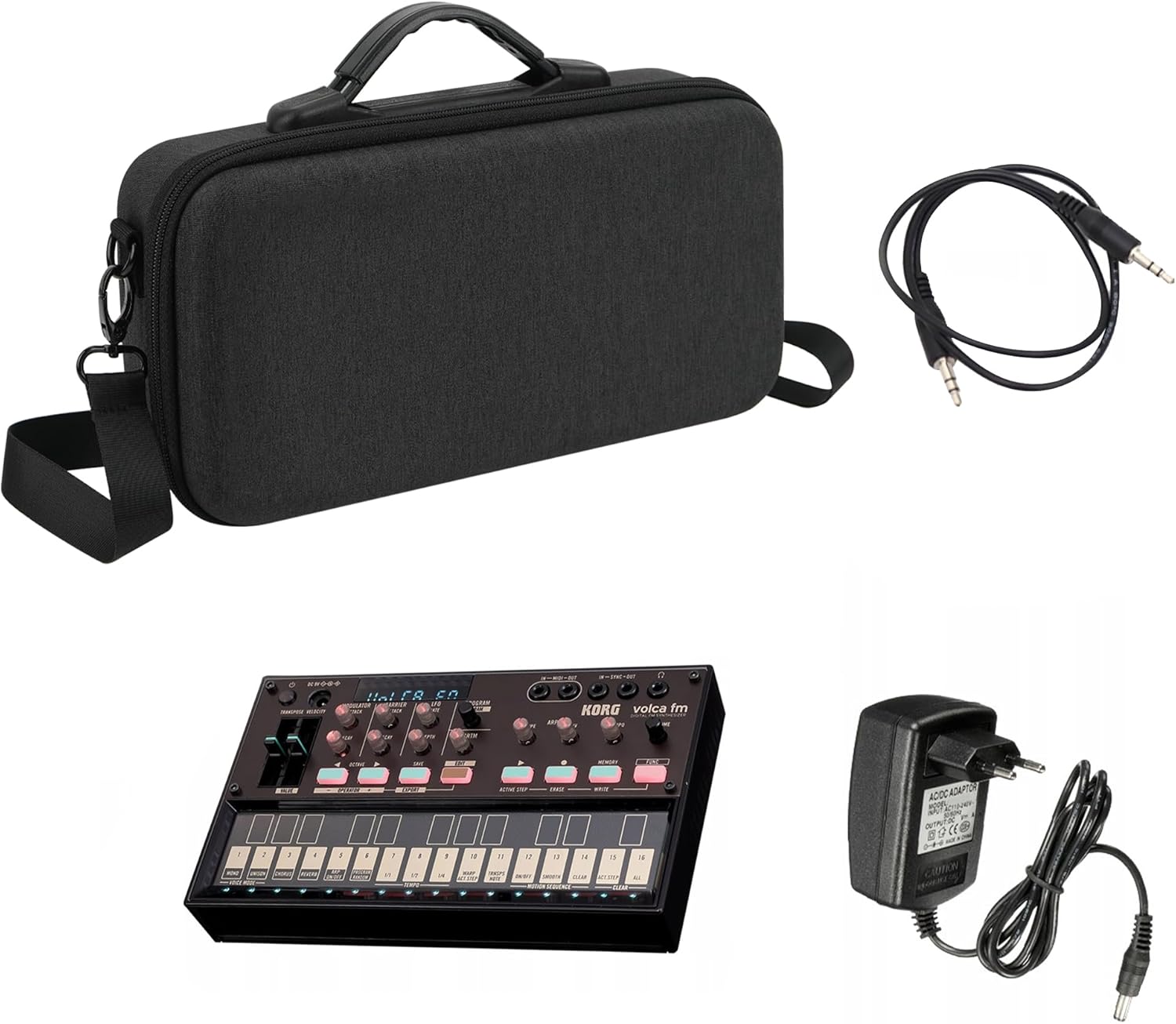 GEEKRIA Hard Shell Travel Case Compatible with Korg Volca Drum/Volca Keys/Volca Beats/Volca FM2 / Volca Sample 2 / Volca Bass Audio Sampler Carrying Bag (Dark Gray) - Image 6