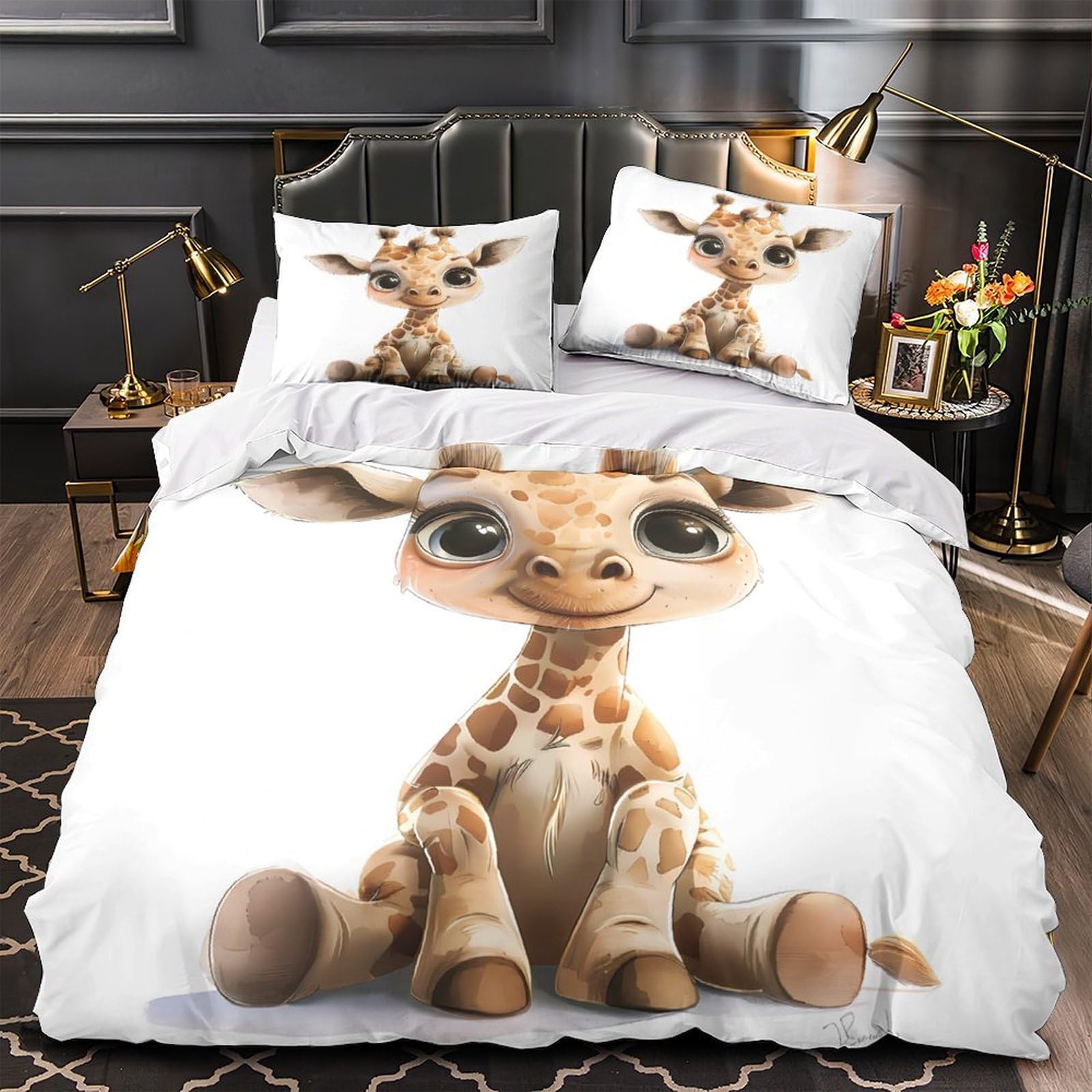 Housse de Couette Renard avec Fermeture Éclair Confort Léger