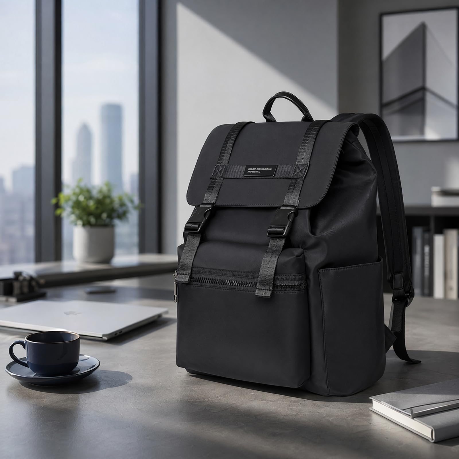 15-calowy wodoodporny nylonowy plecak na laptopa i torebka na komputer, 20-35L Urban Casual Daypack z pasami poduszkowymi powietrznymi