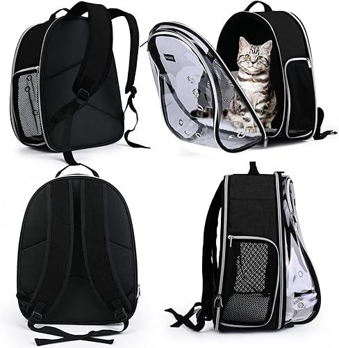 Miniatura 6 de BAGLHER Mochila transportadora para gatos con burbujas  Se adapta a hasta 18 libras  Mochila para perros aprobada por aerolíneas para mascotas
