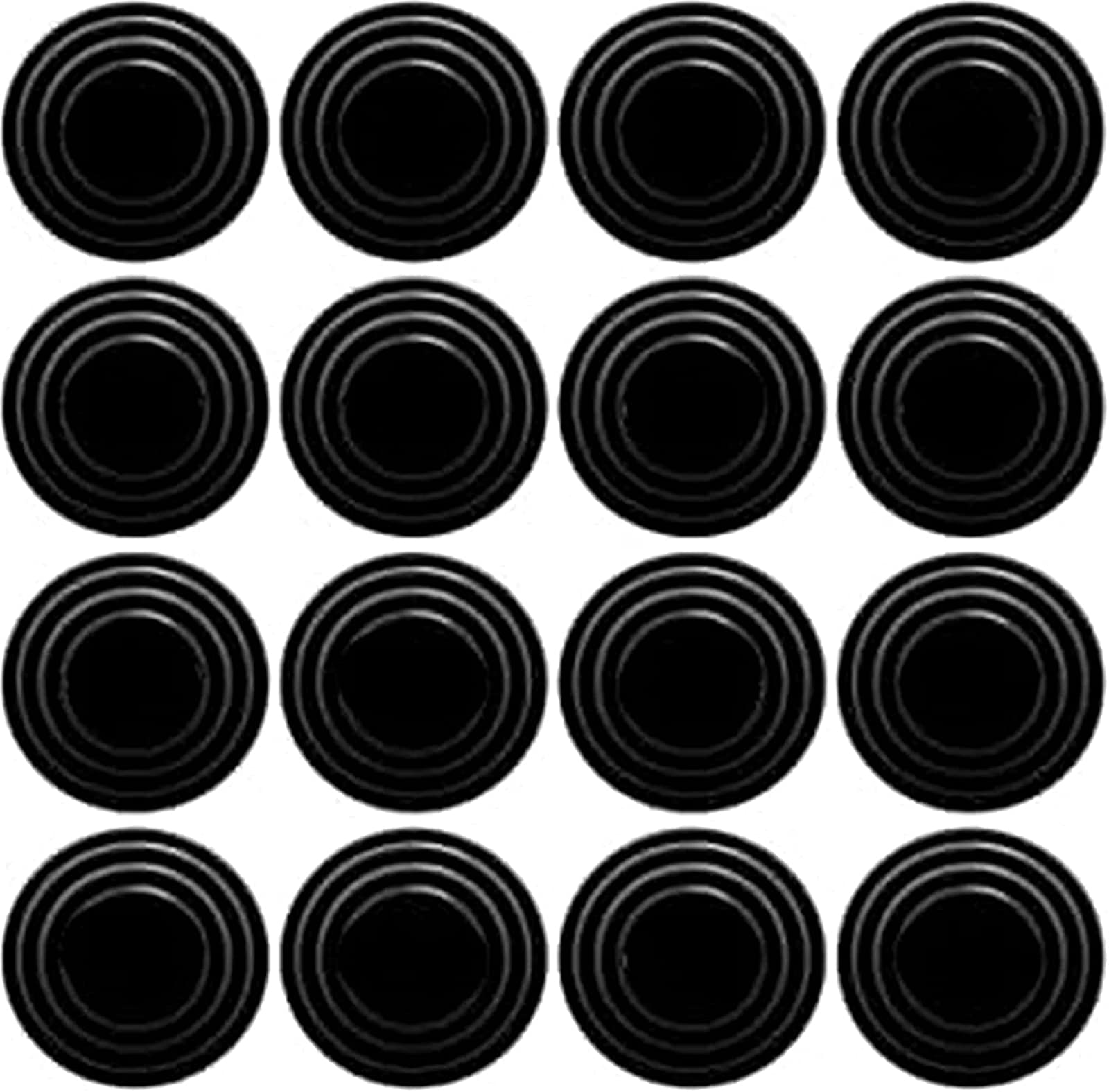 Car Door Shock-Absorbing and Silent Gasket, Car Door Protection Sticker, Flexible Door Shock Absorber Self Adhesive PVC Universal Car Bumper Door Edge Protector,for Most Cars (16pcs)