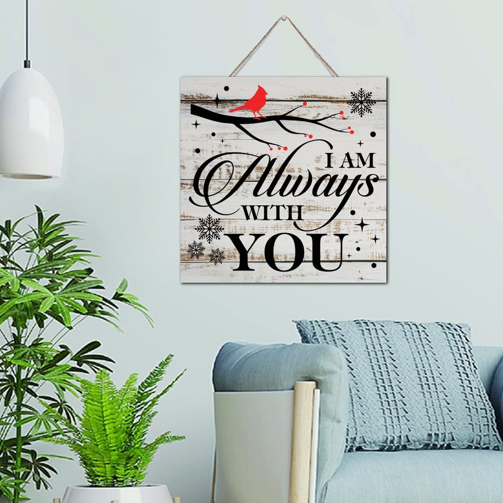Plaque murale rustique en bois design vintage et lettrage soigné