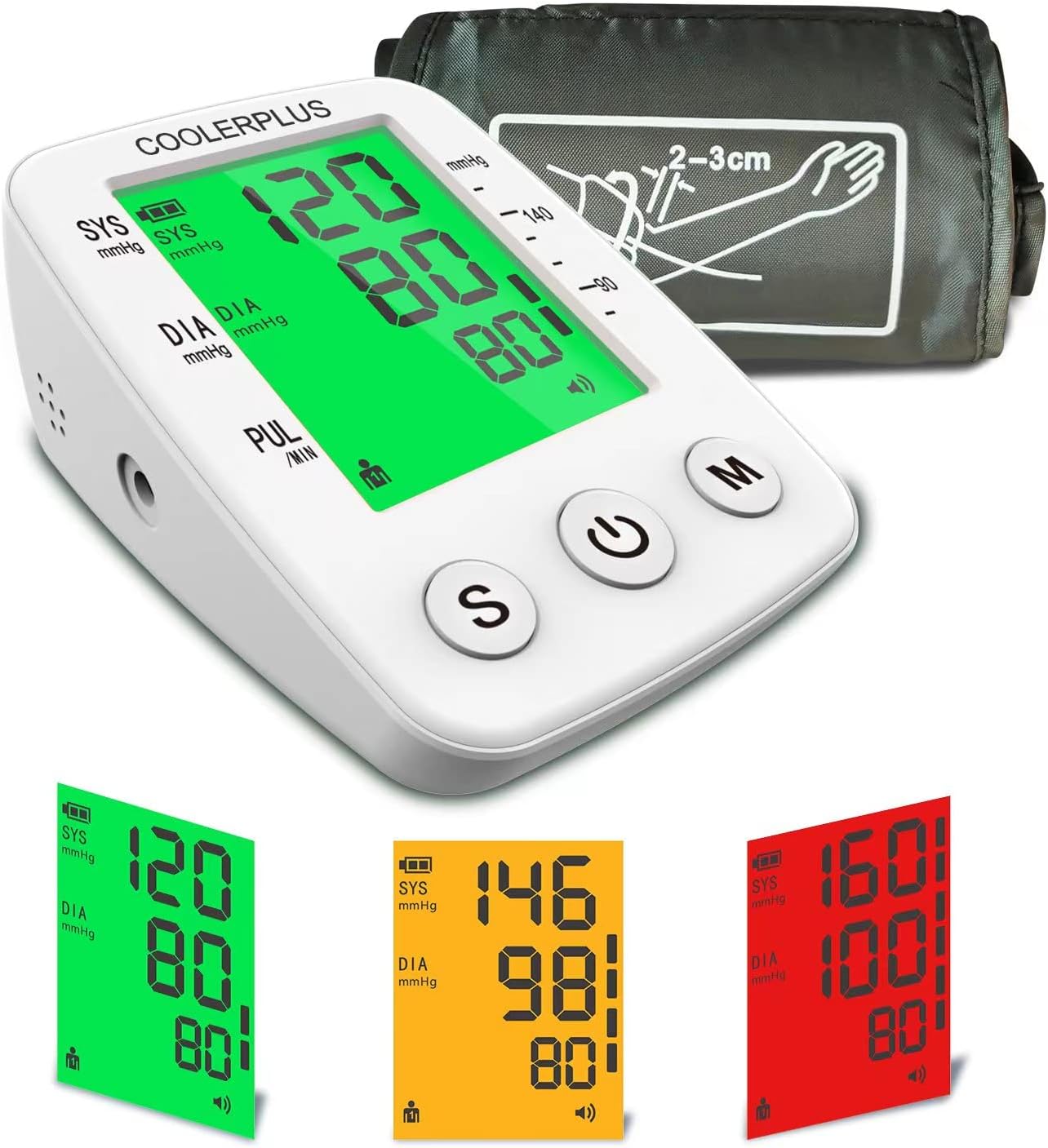 Blood Pressure Monitors Upper Arm, COOLERPLUS Automatic Blood Pressure