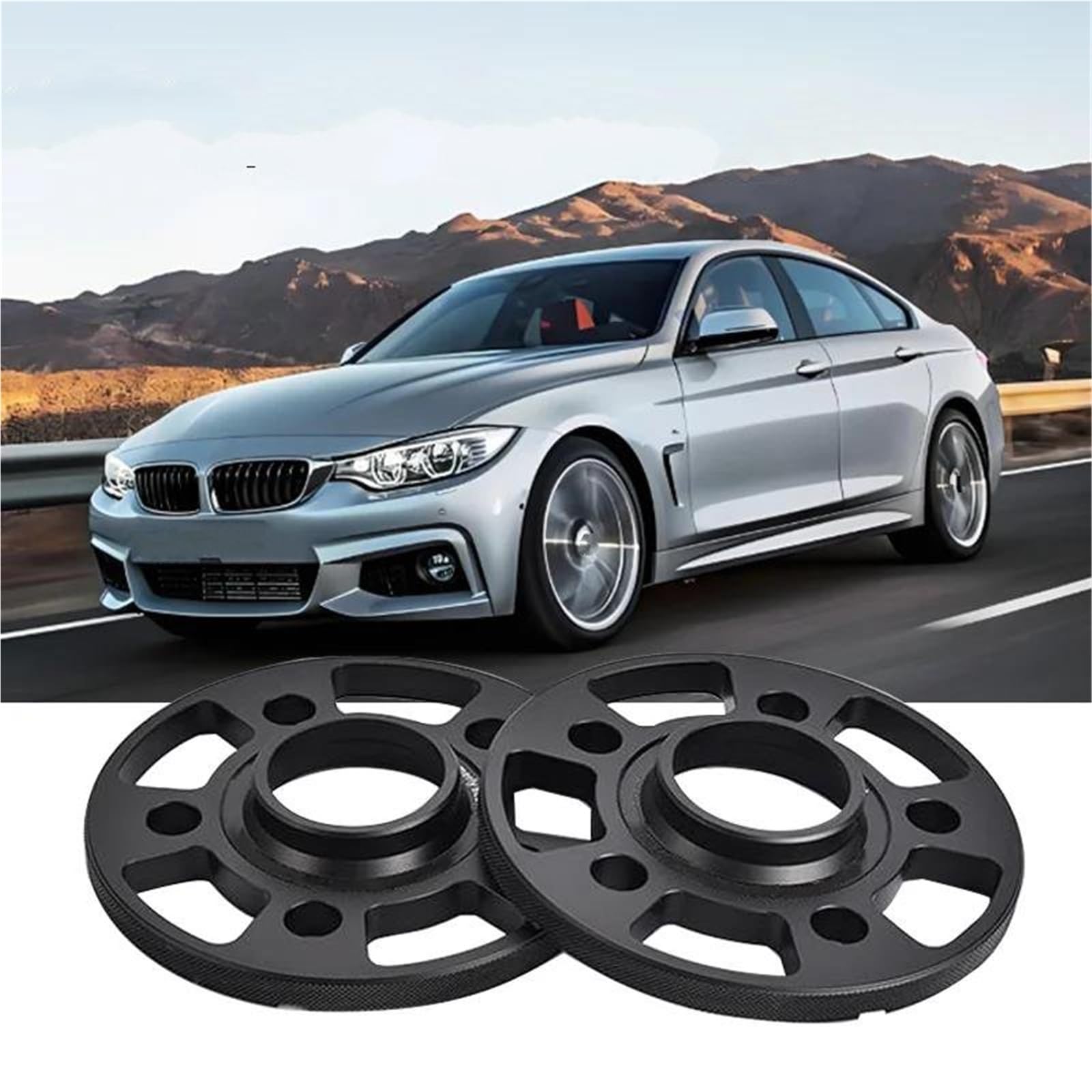 Abstandshalter für Reifenversatz 2 Stück Spurverbreiterungen Hub Adapter Reifen Zubehör Für 4 Serie F32 F33 2013-2019 5x120 CB 72,6mm(15mm 2PCS)