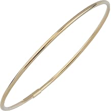 Kooljewelry 14k Gold 2 mm High Polish Slip-on Bangle Bracelet yellow gold, white gold or rose gold