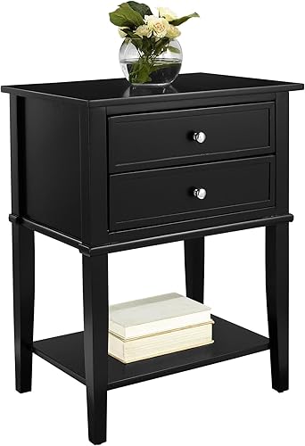 Miniatura 18 de Ameriwood Home Franklin Accent mesa con 2 cajones Gris,Negro -,Blanco,Rosado