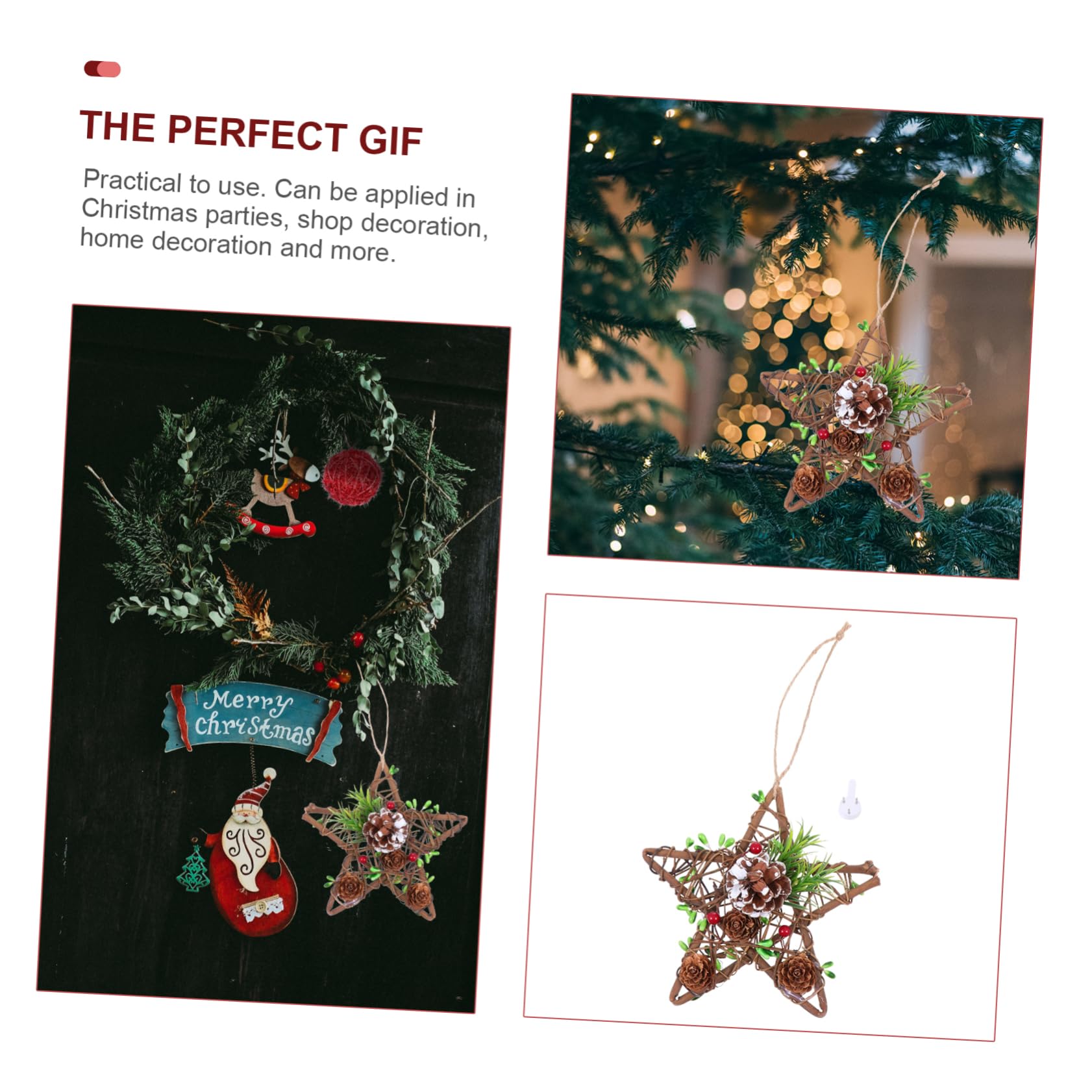 Cabilock 7 Stück Weihnachtsschmuck Aus Plüsch Weihnachtsdekoration Zwerge Christbaumschmuck Anhänger Christbaumschmuck Gold Festliche Girlande Weihnachtsbaumdekoration