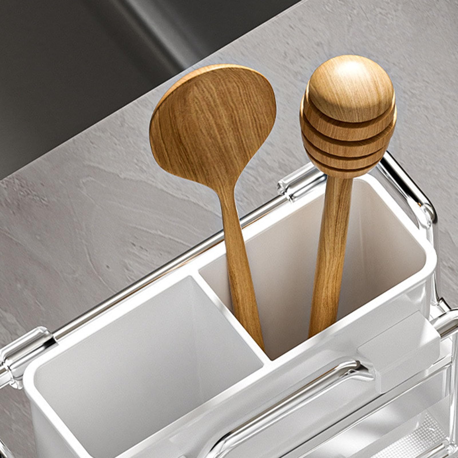Cocoarm Égouttoir à Vaisselle Extensible en Acier au Carbone sur l'évier de 15 à 20 Pouces, Porte-Couverts, Petit égouttoir à Vaisselle Peu Encombrant pour Appartements, Camping-Cars et Camping