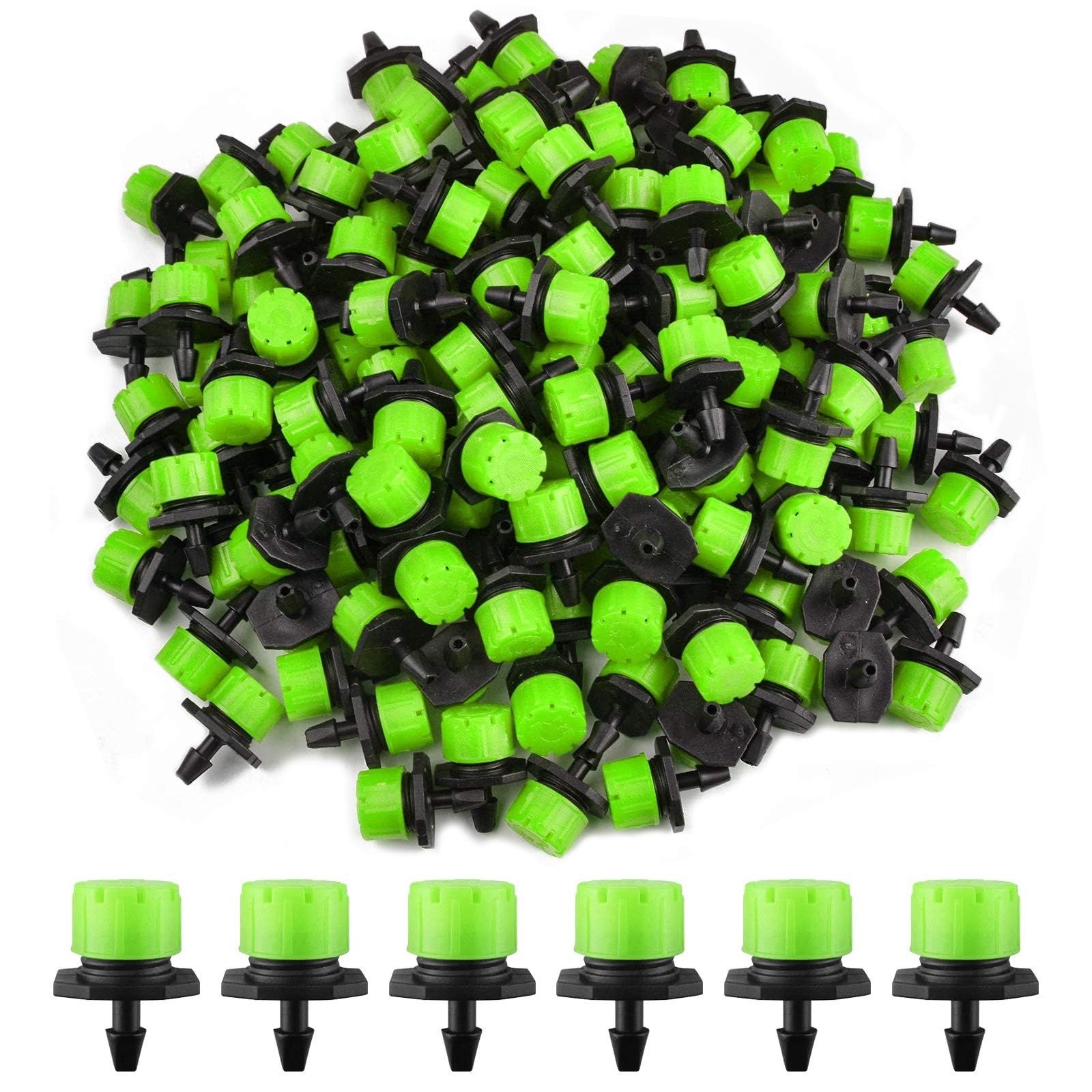 Kalolary 1/4Inch Adjustable Irrigation Drippers Sprinklers