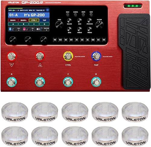 Miniatura 36 de VALETON Pedal de procesador de efectos múltiples con pedal de expresión, bucle FX MIDI I/O Amp modelado de gabinetes IR, simulación estéreo OTG USB