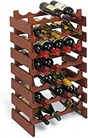 Vista 85 de Wooden Mallet, Botellero Dakota negro de 3 botellas