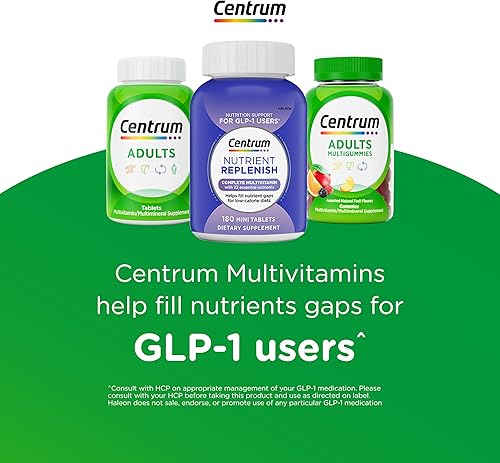 Miniatura 12 de Centrum Suplemento multivitamínico/multimineral para adultos con antioxidantes, zinc, vitamina D3 y vitaminas B, sin gluten, ingredientes sin OMG,