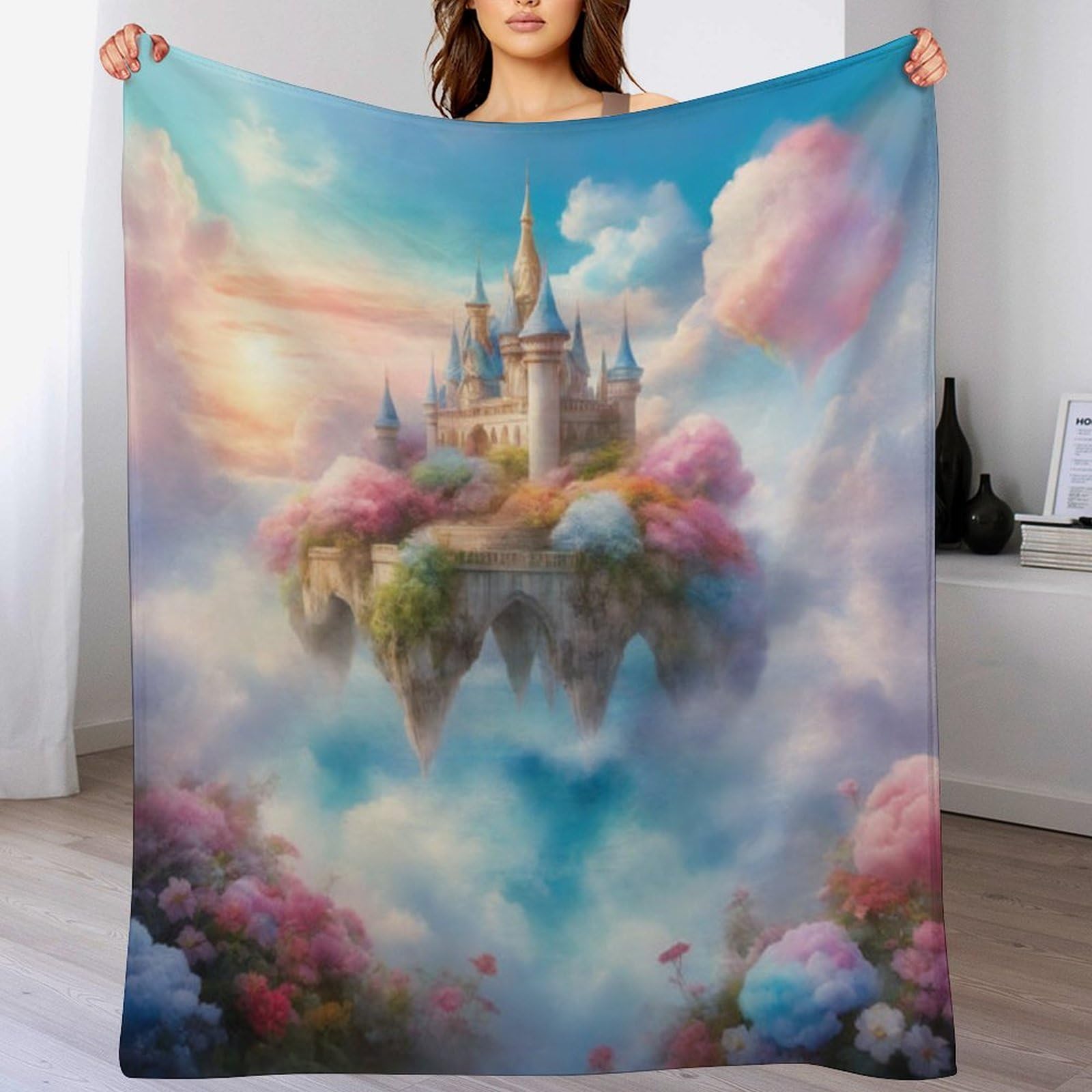 Couverture canapé cocooning en flanelle douce pour soirée hiver