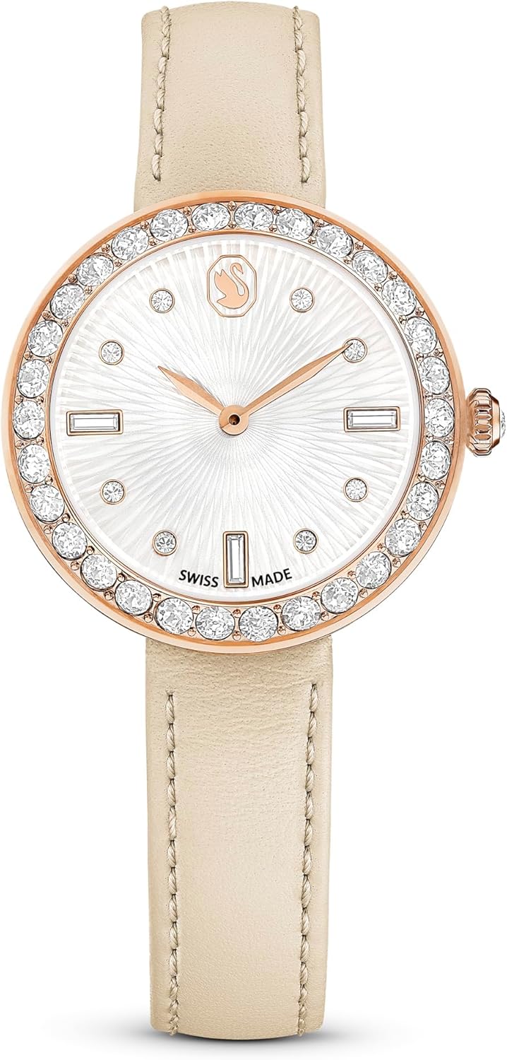 SWAROVSKI ローズゴールド 時計 Cosmopolitan ウォッチ, スイス製, メタルブレスレット, ピンク