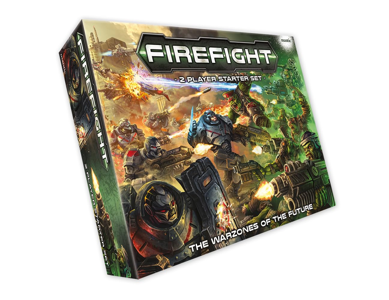 Mantic Games. Firefight Battle of Cabot III 2-Spielerset MGFFM106 - Unmontiert und Unlackiert - Tabletop Miniaturen - Brettspiel - 2 Spieler - Ab 18 Jahren - Fantasie Wargame
