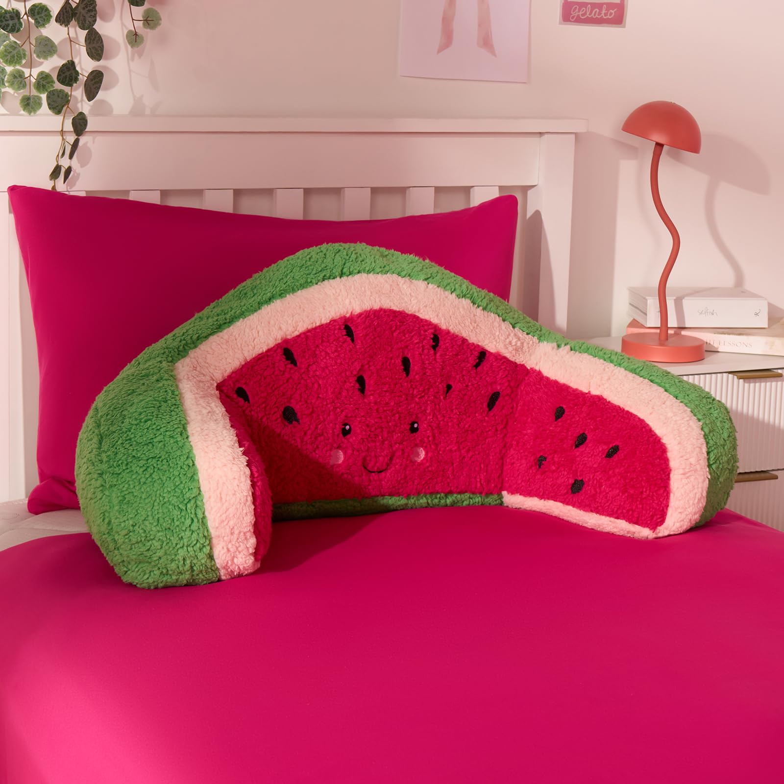 Ohs Watermelon Cuddle Cushion Novelty Reading Pillow from B&Q