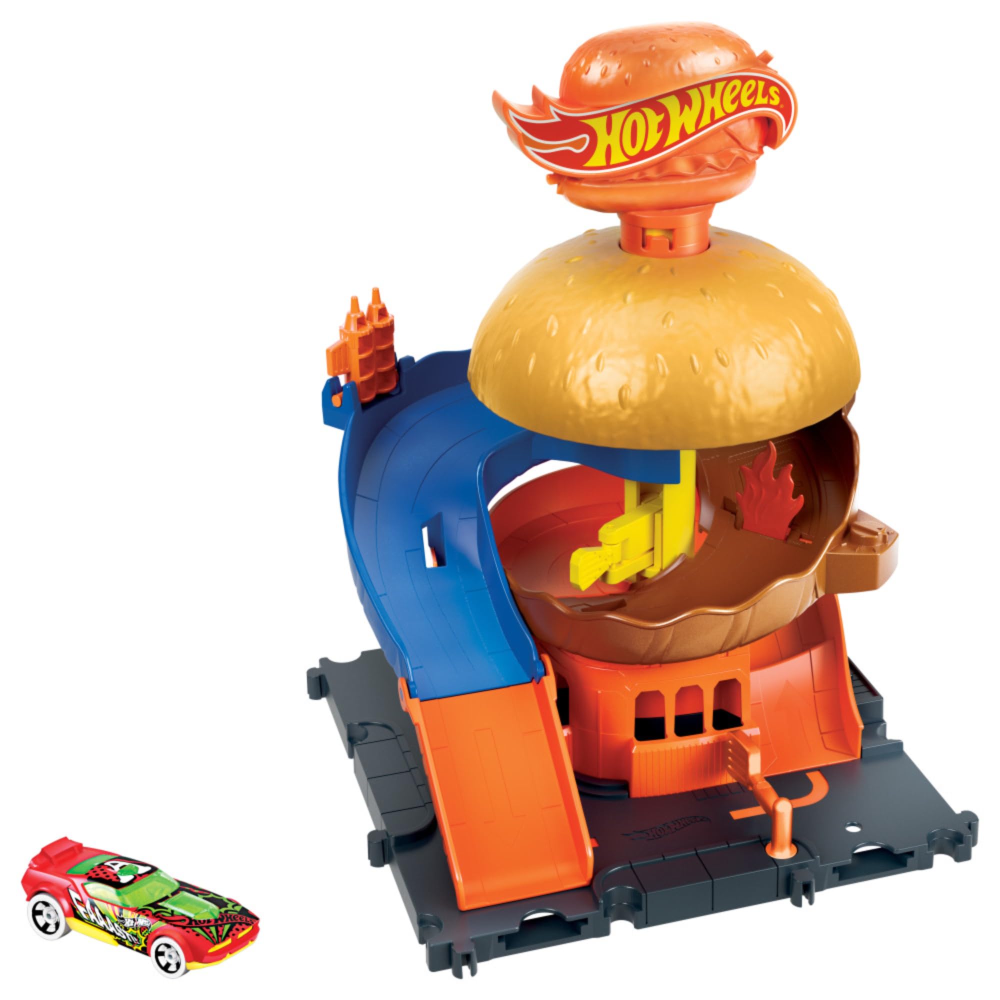 Mattel Hot Wheels City Centre Ville Assortiment de Pistes pour Voitures de Jouet HDR24